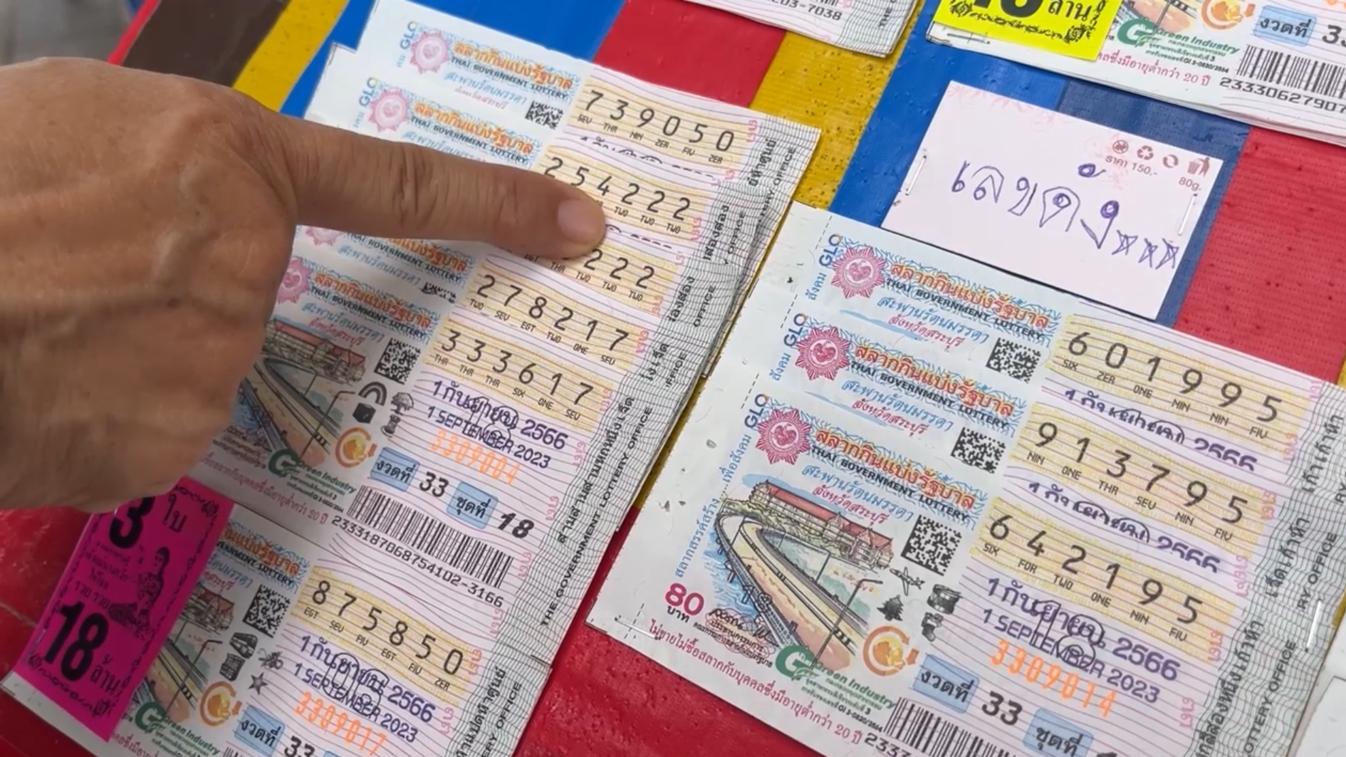 ควานหาทุกแผง เซียนหวยแห่ซื้อ "เลขทักษิณ" ลุ้นให้โชคจนเกลี้ยงแผง สารพัดเลขตั้งแต่อายุ ยันเลขเครื่องบิน