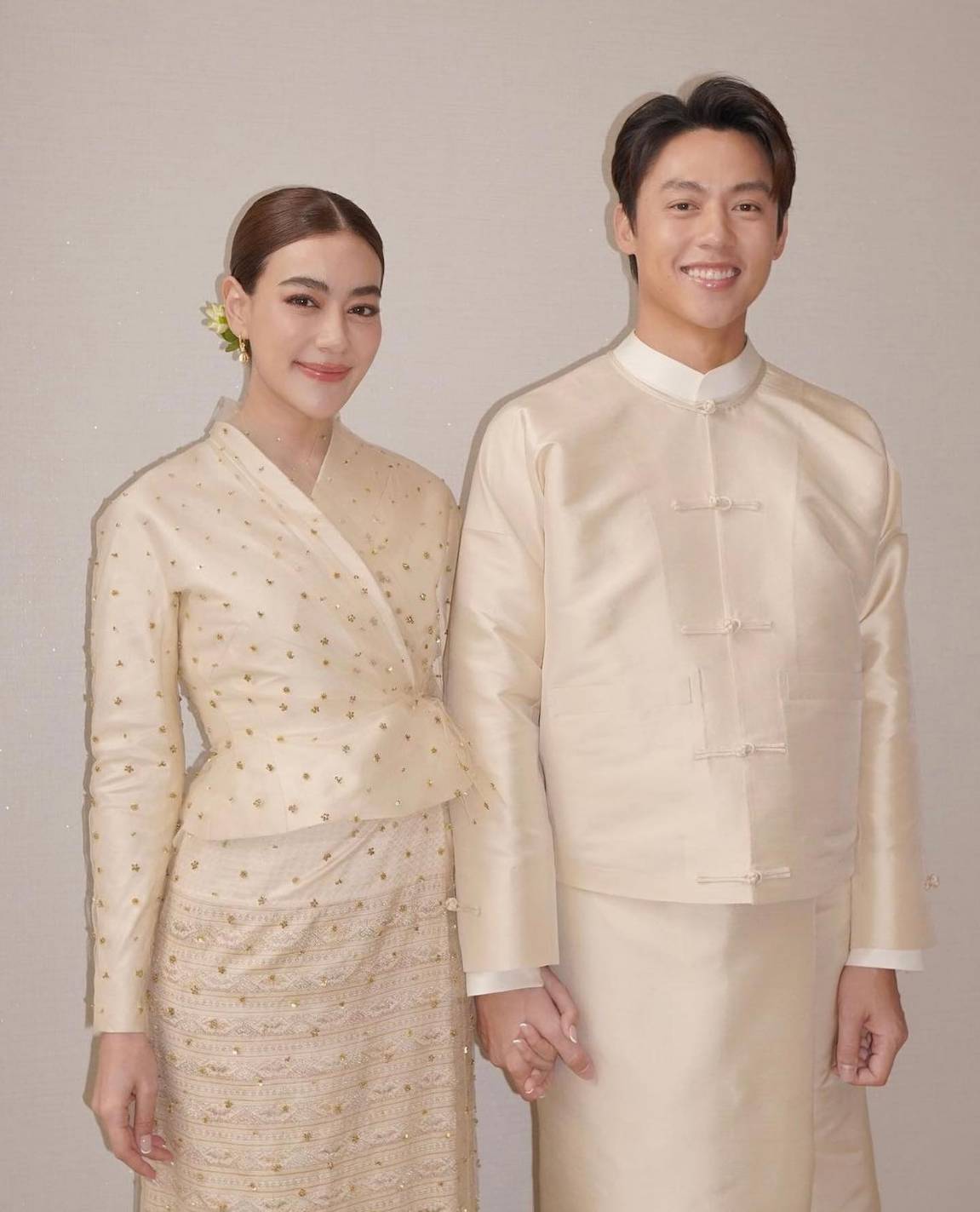 หล่องามแต๊ๆ! “หมาก-คิม” เข้าพิธีหมั้น-ทำบุญเรือนหอแบบล้านนา