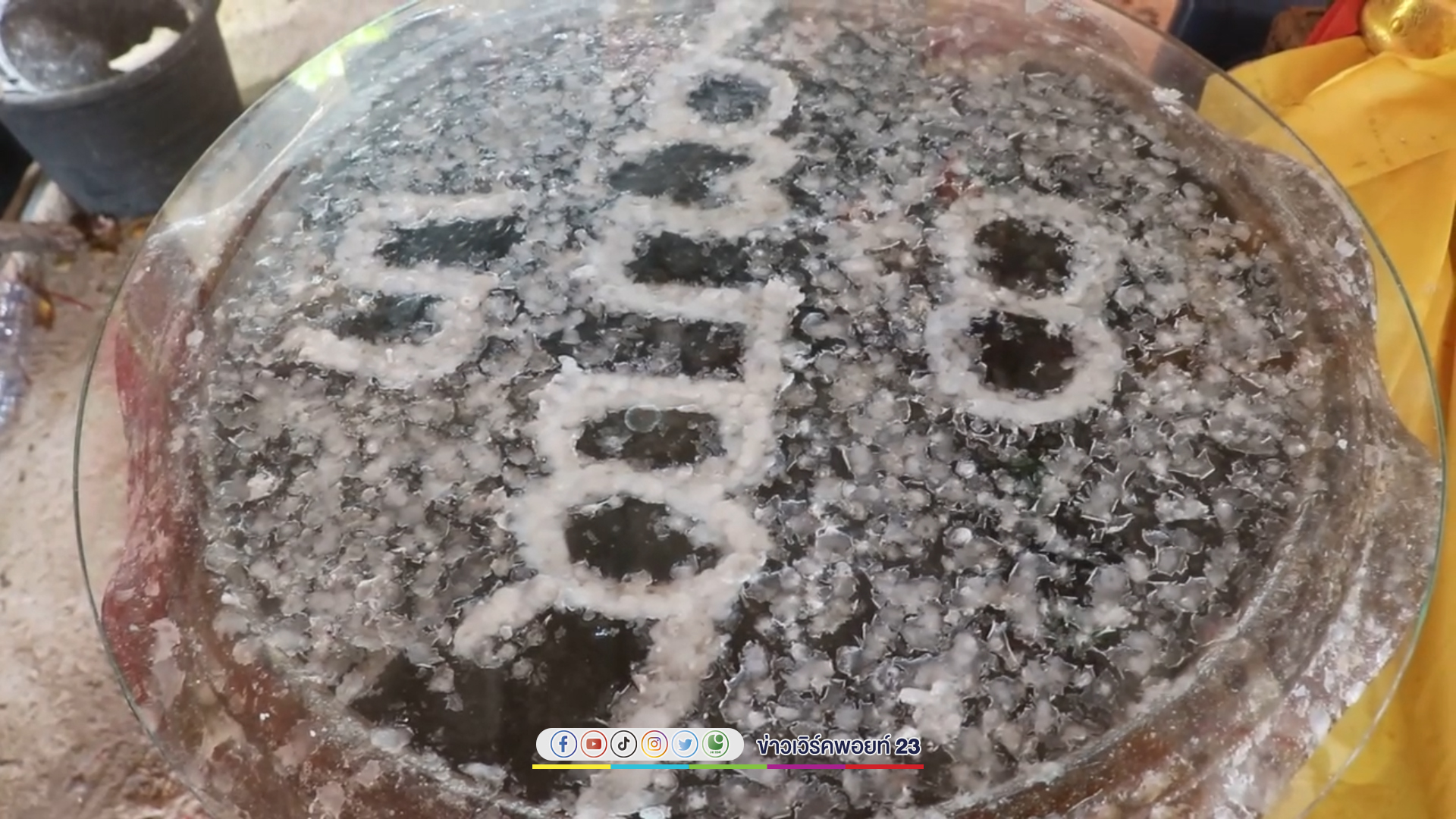 เลขชัด ๆ อ่างน้ำมนต์ "ไอ้ไข่" วัดดังอ่างทอง หลายคนได้โชคมาแล้ว