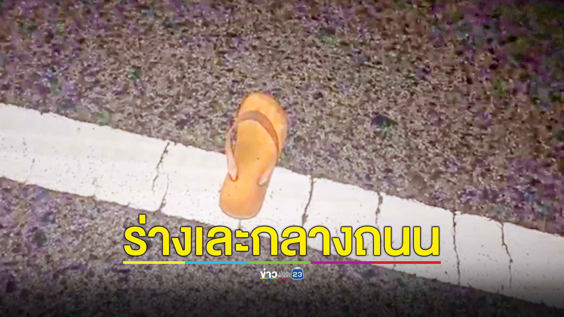 แทบช็อก!นึกว่าสุนัขถูกรถชน แต่กลายเป็นคนถูกชนร่างเละ