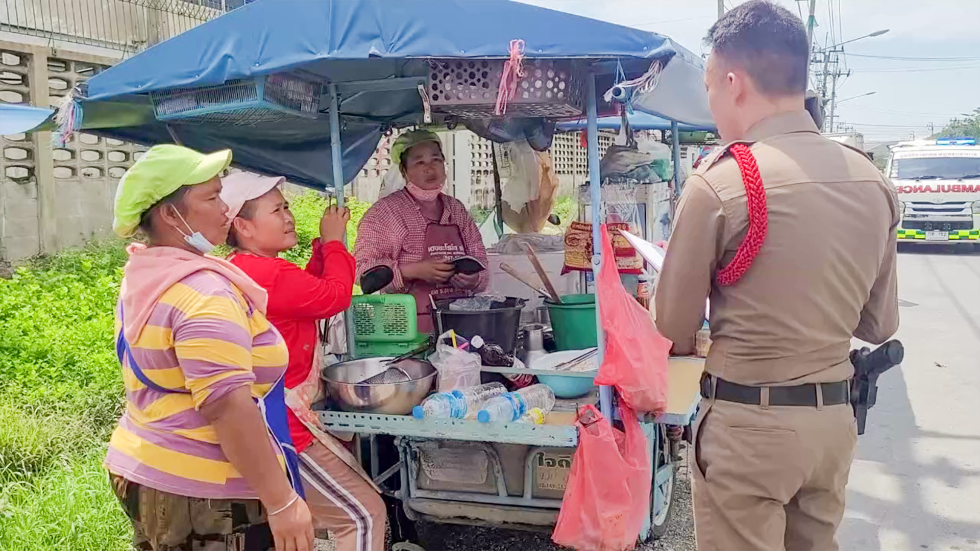 พ่อค้ารถเร่ขายของ แทงกันเจ็บสาหัส