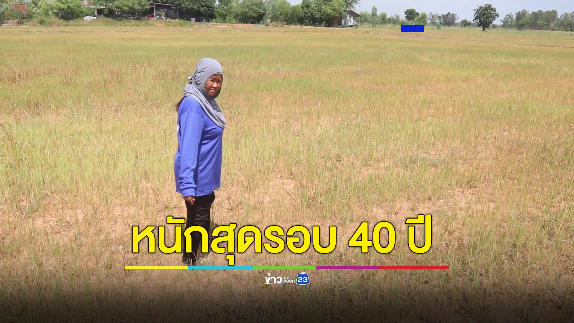 ชาวนา อ.ทรายพูน จ.พิจิตร สะท้อนใจนาข้าวขาดน้ำหนักสุดในรอบ 40 ปี ลงทุนไป 3 แสนต้องสูญ หวังฝนตกทันกลางเดือนนี้ ให้ 7 อ. เมืองชาละวันพ้นแล้ง