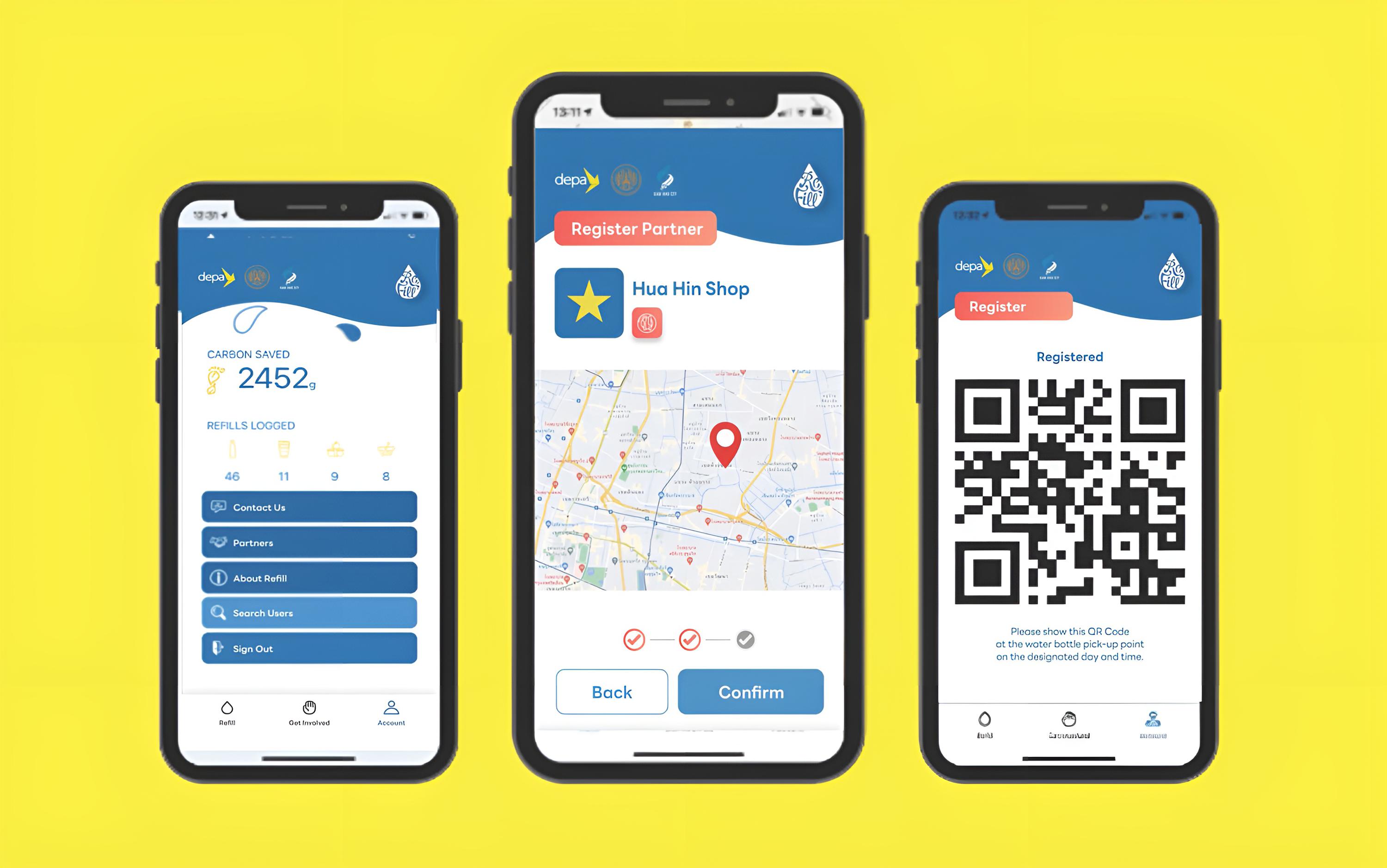 Re-Fill City แอปพลิเคชั่นหาจุดเติมน้ำดื่มฟรี ลดขยะพลาสติก