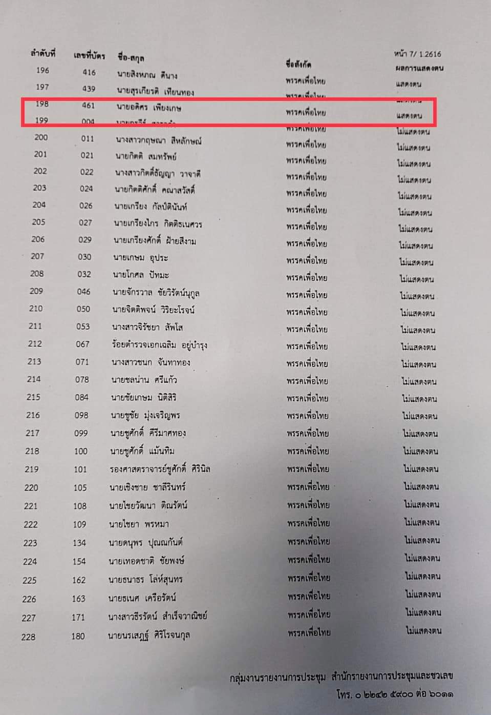 อมรัตน์ โชว์หลักฐานแฉ "อดิศร เพียงเกษ" โกหกวอล์กเอาท์ แต่มีหลักกดแสดงตน
