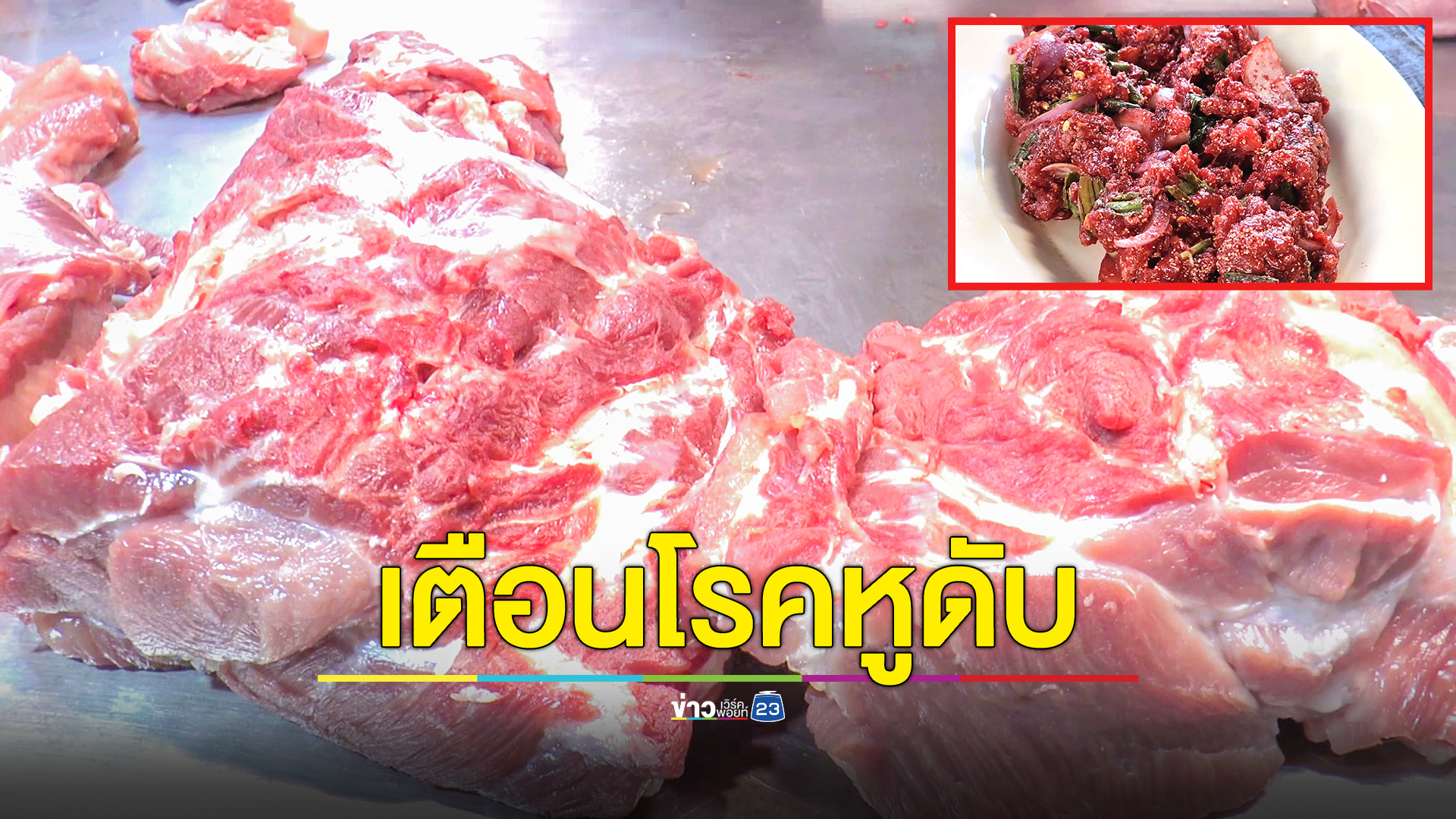 เตือนสายลาบก้อย-หมูย่าง ต้องปรุงสุกเท่านั้น หวั่นไข้หูดับ เมืองย่าโมป่วยสูงสุด 55 ราย ตายแล้ว 4 ราย