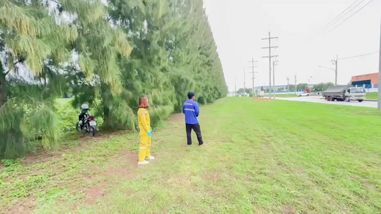 รปภ.คิดสั้น ผูกคอดับปริศนาใต้ต้นสนหน้าที่ทำงาน