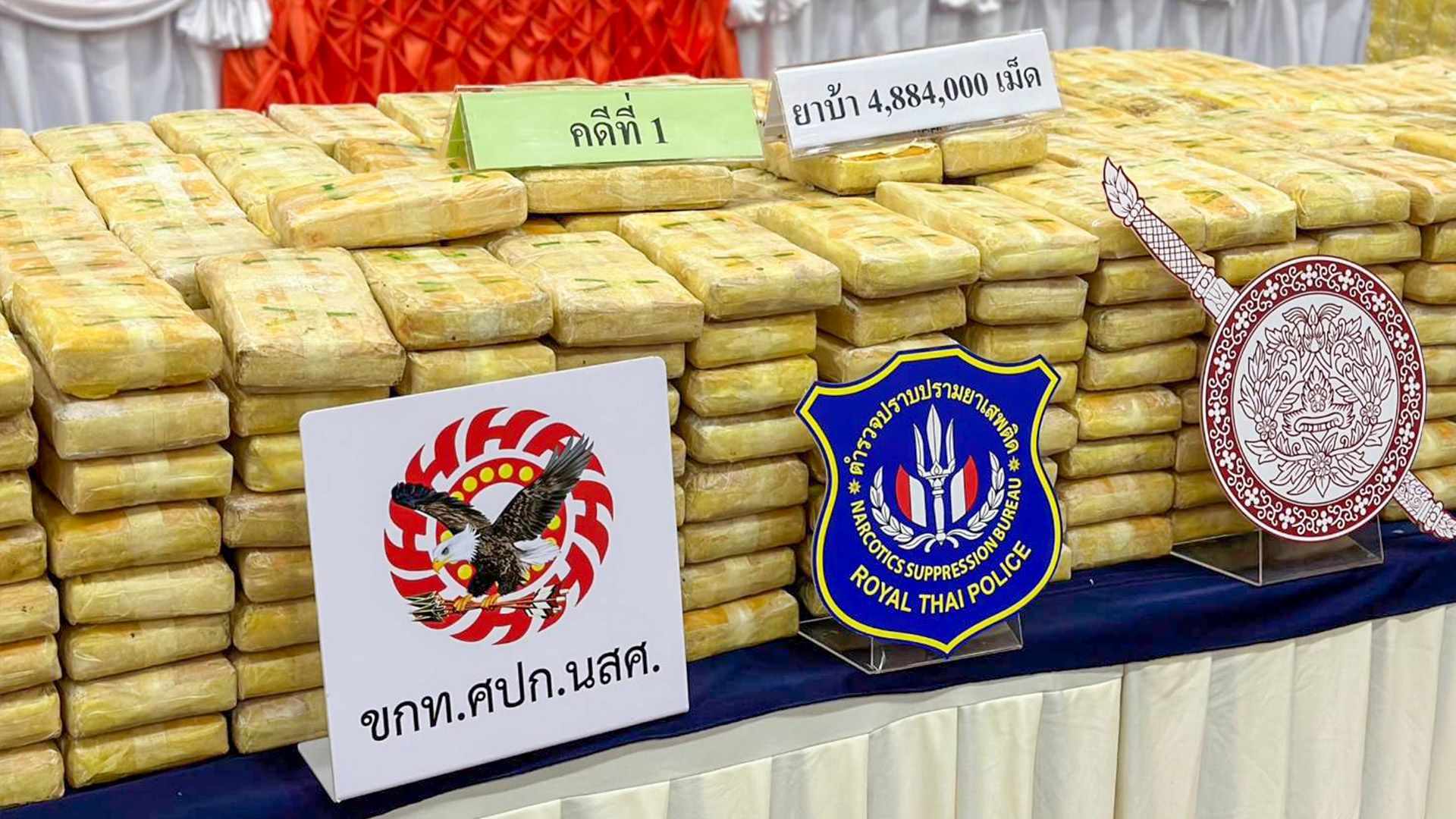 ตำรวจ ปส. ทลาย 2 เครือข่ายใหญ่ ยึดยาบ้า 12 ล้านเม็ด