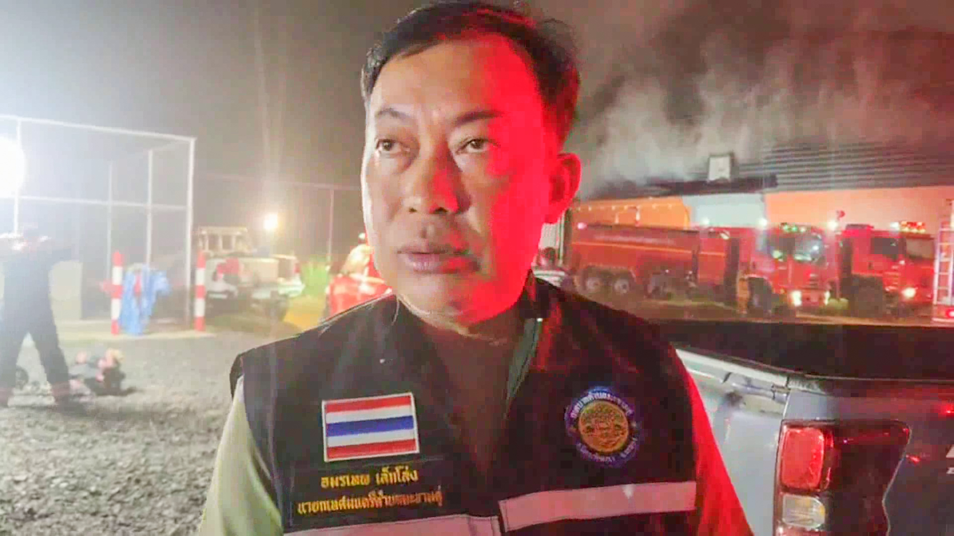 ไฟไหม้โรงงานรีไซเคิลน้ำมันเครื่องเก่า กลุ่มควันกระทบชาวบ้าน 300 ครัวเรือน