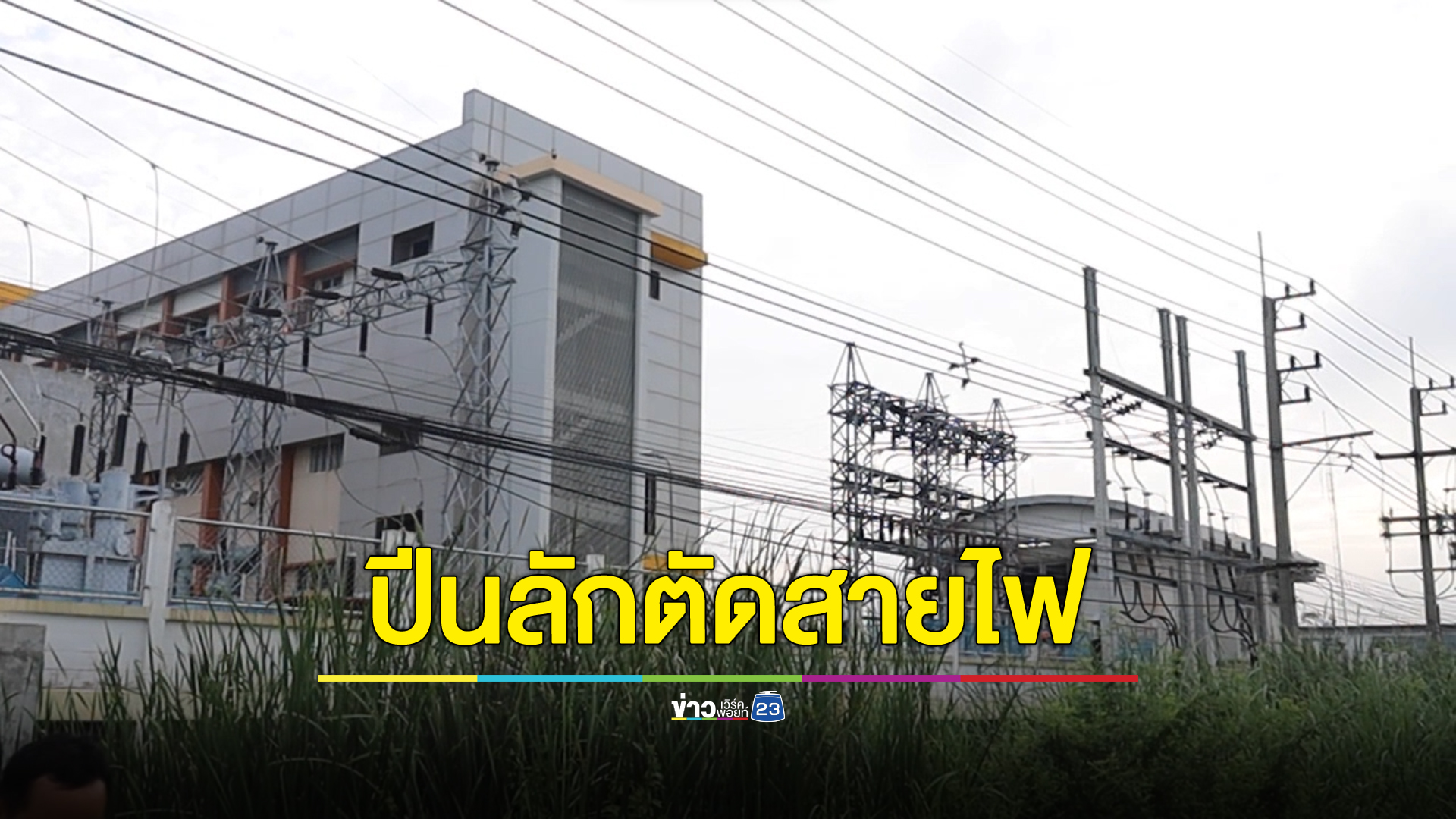 สลด ตีนแมวย่องลักตัดสายไฟบนเสาไฟแรงสูง 24,000 โวลต์ โดนไฟช็อกไหม้ดับอนาถ