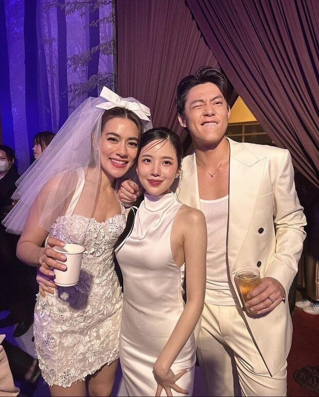 "หมาก ปริญ" เคลียร์ดราม่า "เจนิส" ใส่ชุดขาวแย่งซีน "คิมเบอร์ลี่" ในงานแต่ง