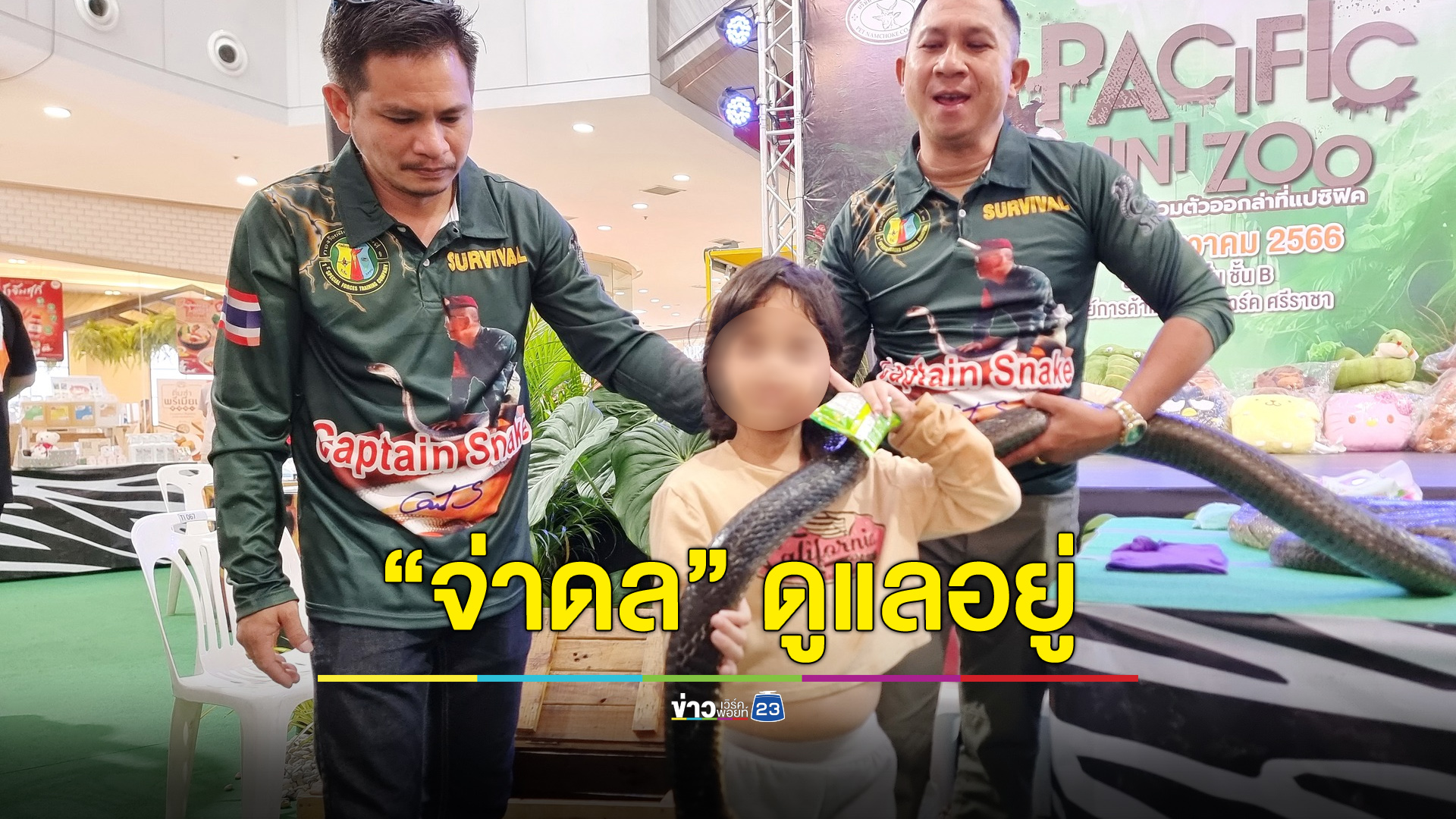 ผู้จัดโต้ดราม่าโชว์ “งูจงอาง” ยืนยันปลอดภัยมี “จ่าดล” คอยดูแล