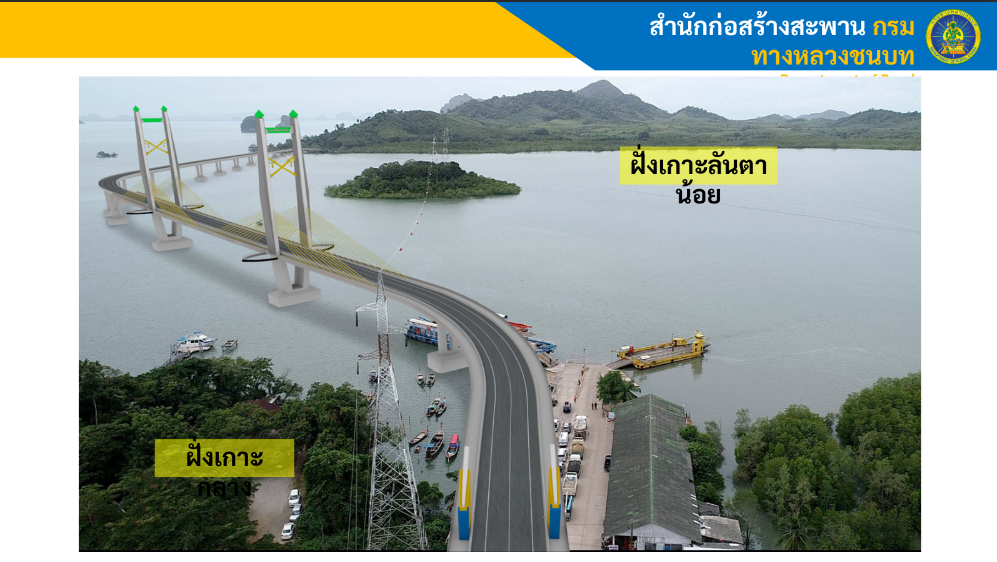 คมนาคม หารือ ผอ. 'ธนาคารโลก' สนับสนุนโครงการก่อสร้าง "สะพานข้ามทะเลใต้ "สงขลา-ลันตา" ของไทย