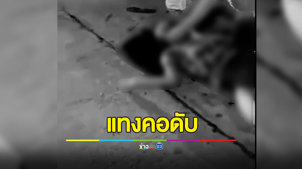 วงจรปิดจับภาพชายต้องสงสัยแทงคอหญิงในงานงิ้วตาย