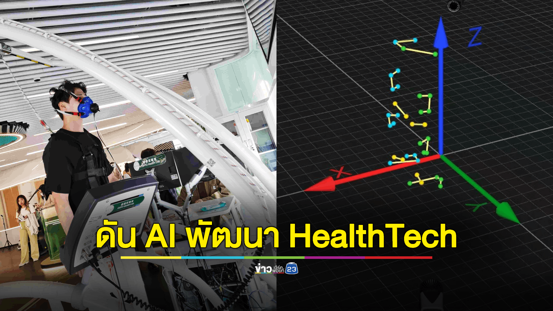 จากดีไซน์สู่เทคโนโลยี! OPPO ดันปัญญาประดิษฐ์ (AI) พัฒนา Health Tech ก้าวสู่อนาคตแห่งการดูแลสุขภาพ