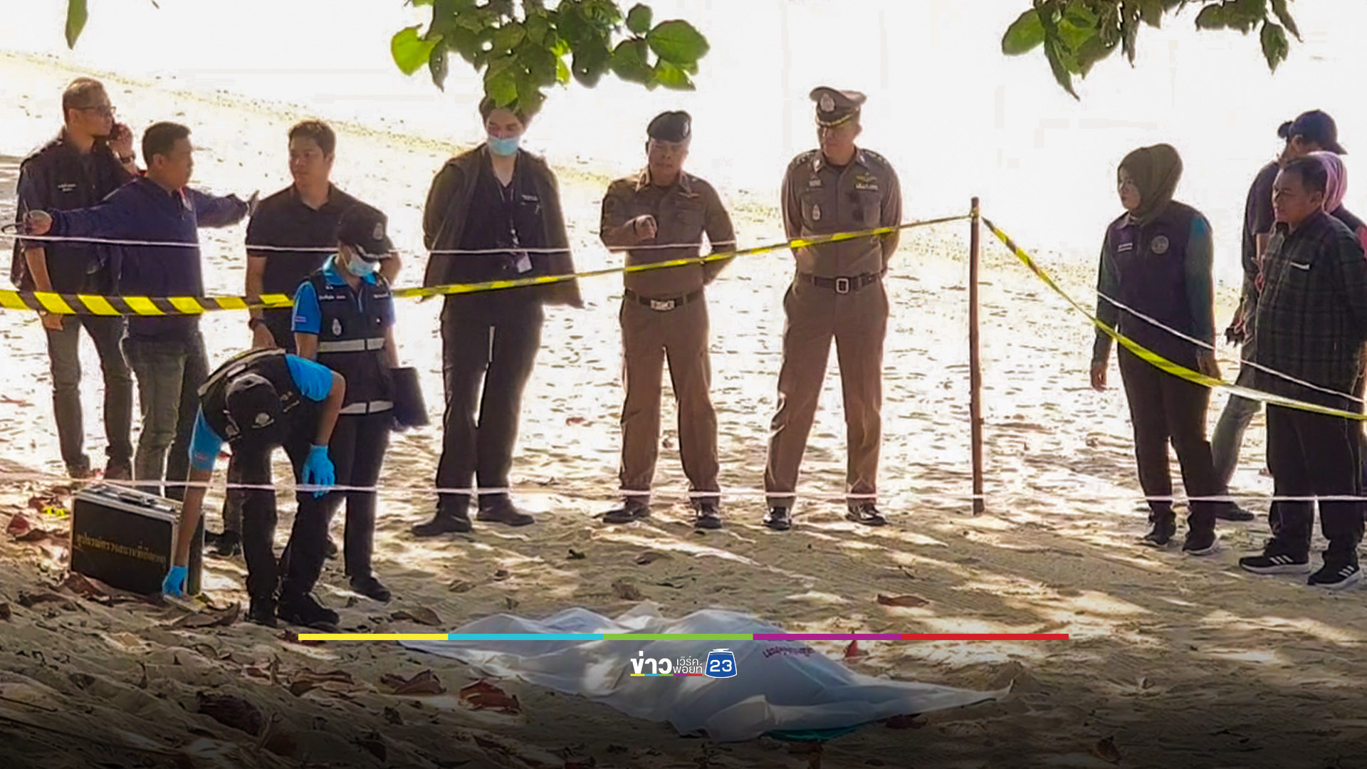 ฆ่าโหดฟันคอหวิดขาดทิ้งศพชายวัย 52 ปีริมหาด