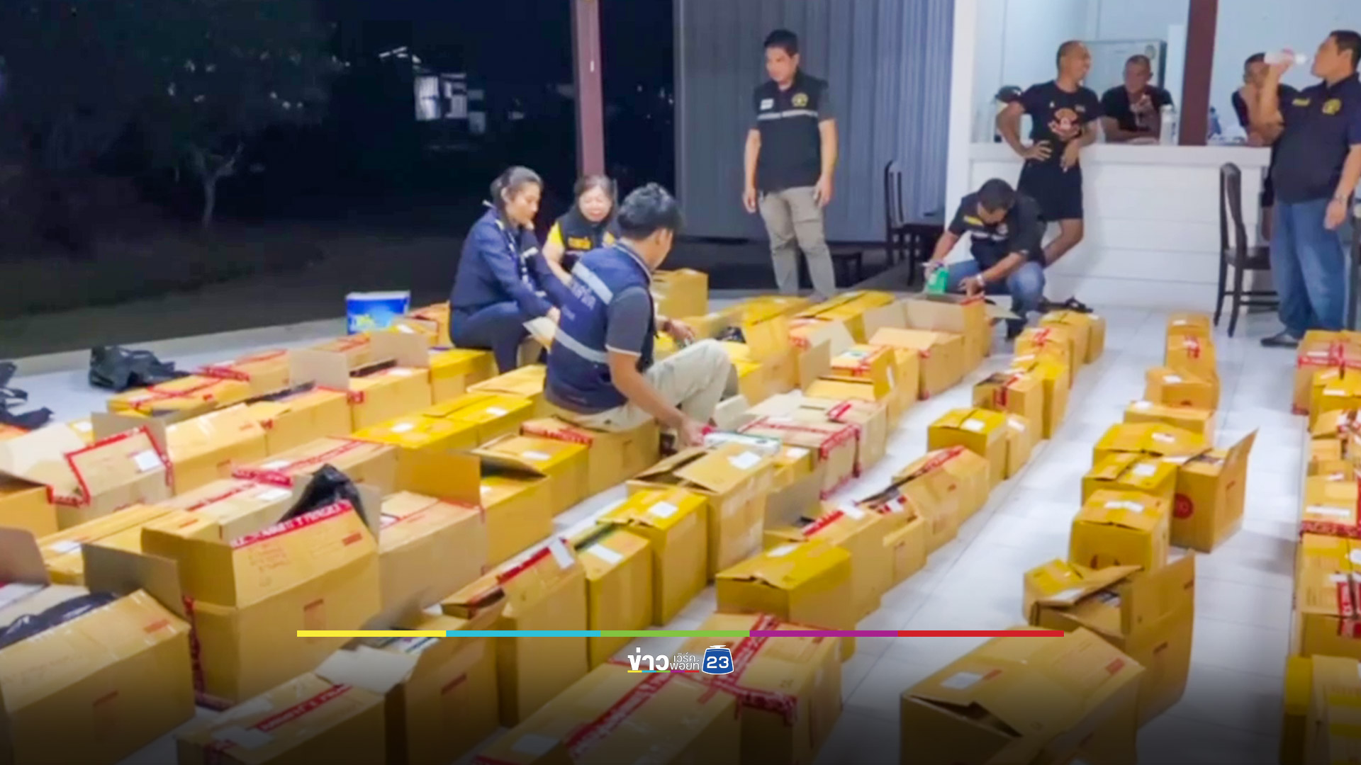 บุกจับถึงโกดังยึดบุหรี่เถื่อนมูลค่ากว่า 22 ล้านบาท