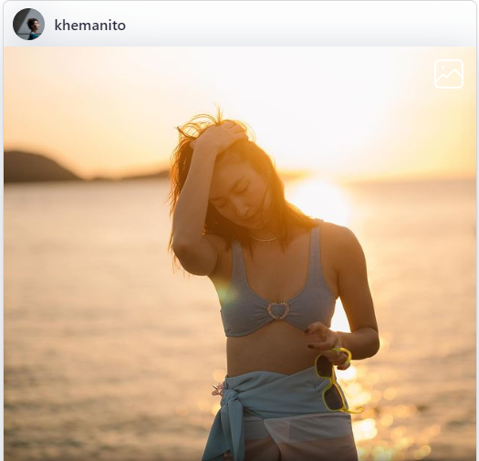 "แพนเค้ก" โชว์เซ็กซี่ท้าลมหนาว แหวกทะเลด้วยชุดทูพีช