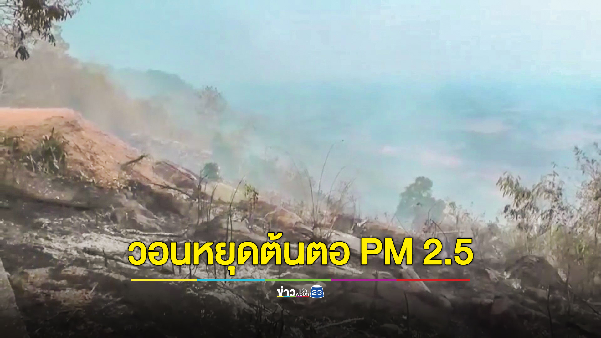 ภาคอีสานค่าฝุ่น PM 2.5 สูงลิ่วจ่อวิกฤต พบต้นเหตุลอบเผาป่าพื้นที่การเกษตรพุ่ง