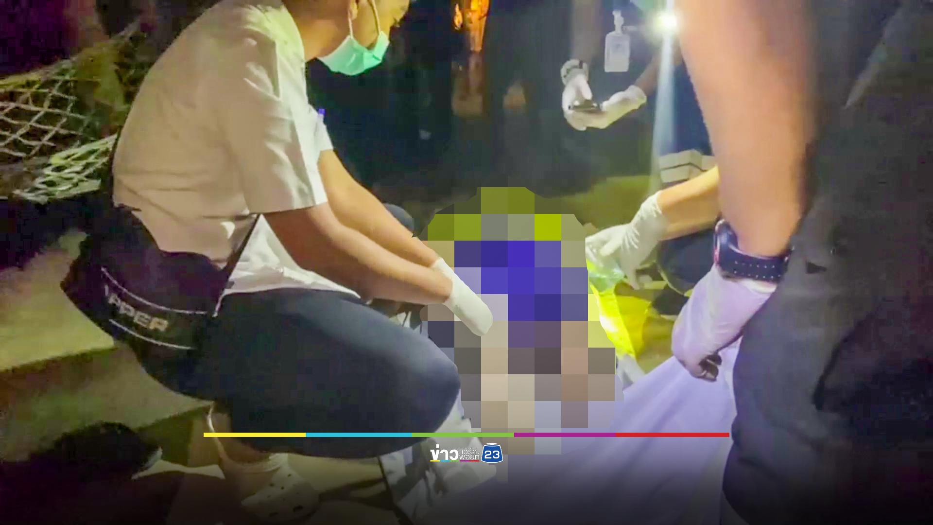 ชายวัย 66 ปี ถูกหางรถไถนาค้ำคอตัวลอยดับอนาถ