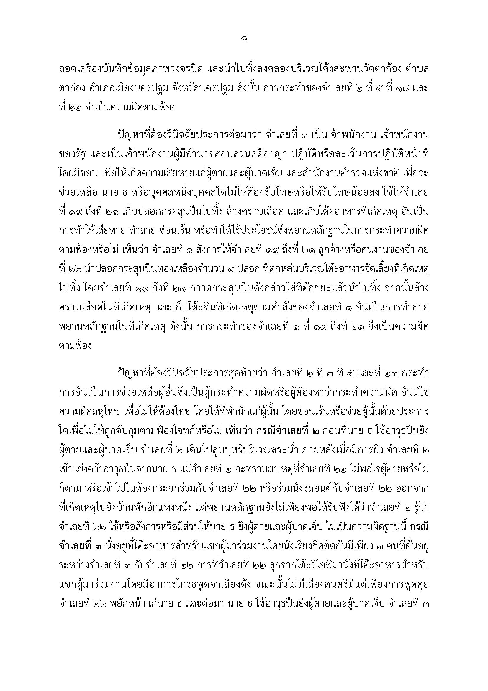 ศาลฯสั่งจำคุก 15 ตำรวจ คดี 'ยิงสารวัตรแบงค์' ส่วน 'กำนันนก' คุก 2 ปี ไม่รอลงอาญา