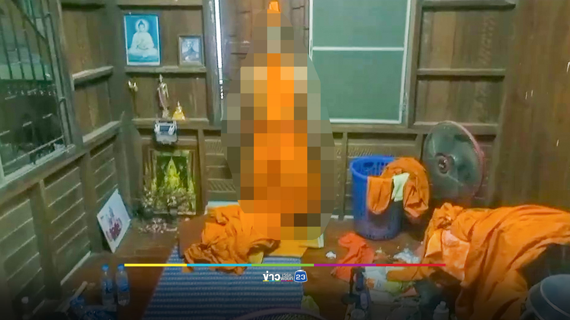 สลด! พระใช้อังสะผูกคอมรณภาพคากุฏิ