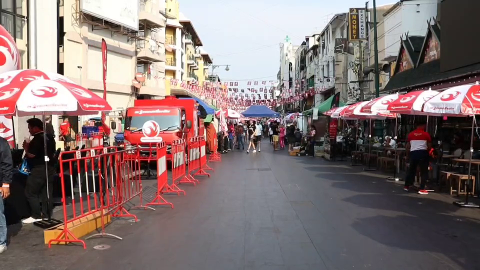 เคาะแล้ว! สาดน้ำสงกรานต์ถนนข้าวสาร แสง-สี-เสียงเต็มระบบ เสริม AI สแกนอาชญากรรม