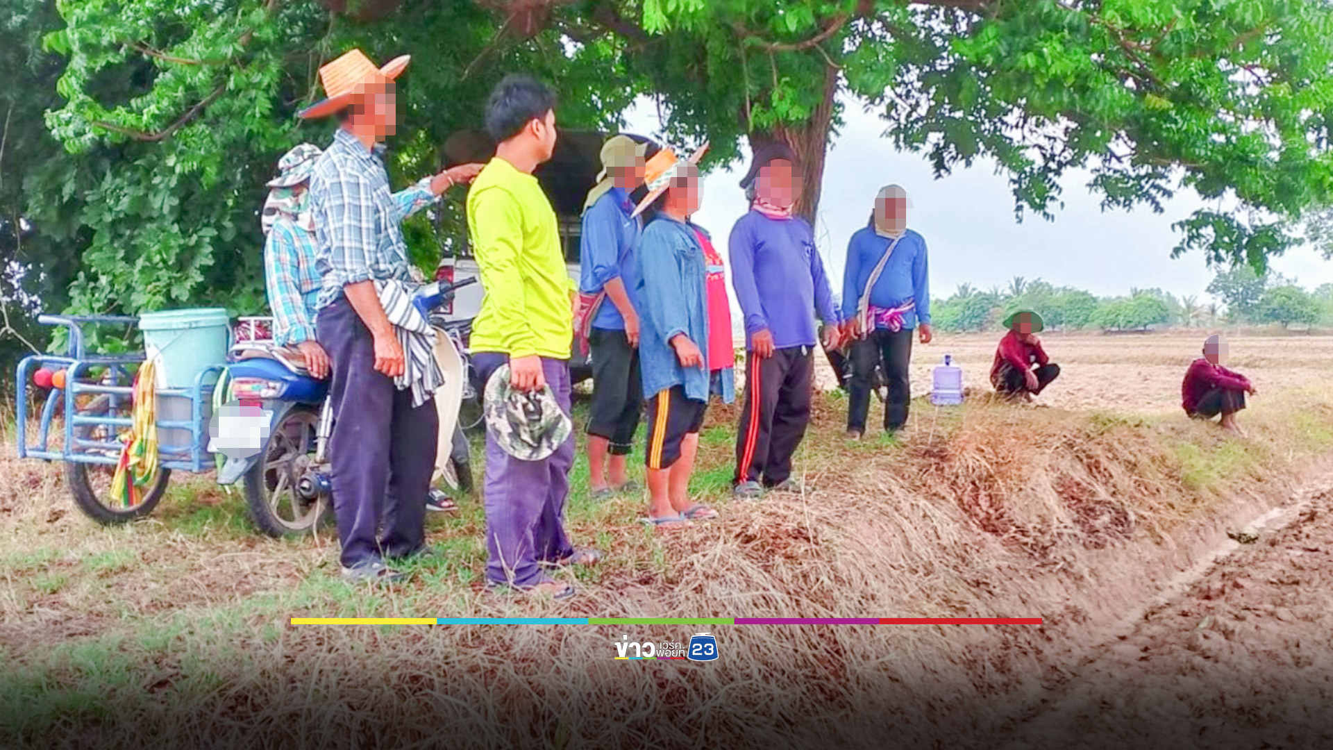 ฟ้าผ่ากลางวงหว่านข้าว หนุ่มวัย 22 ปีอาการสาหัส