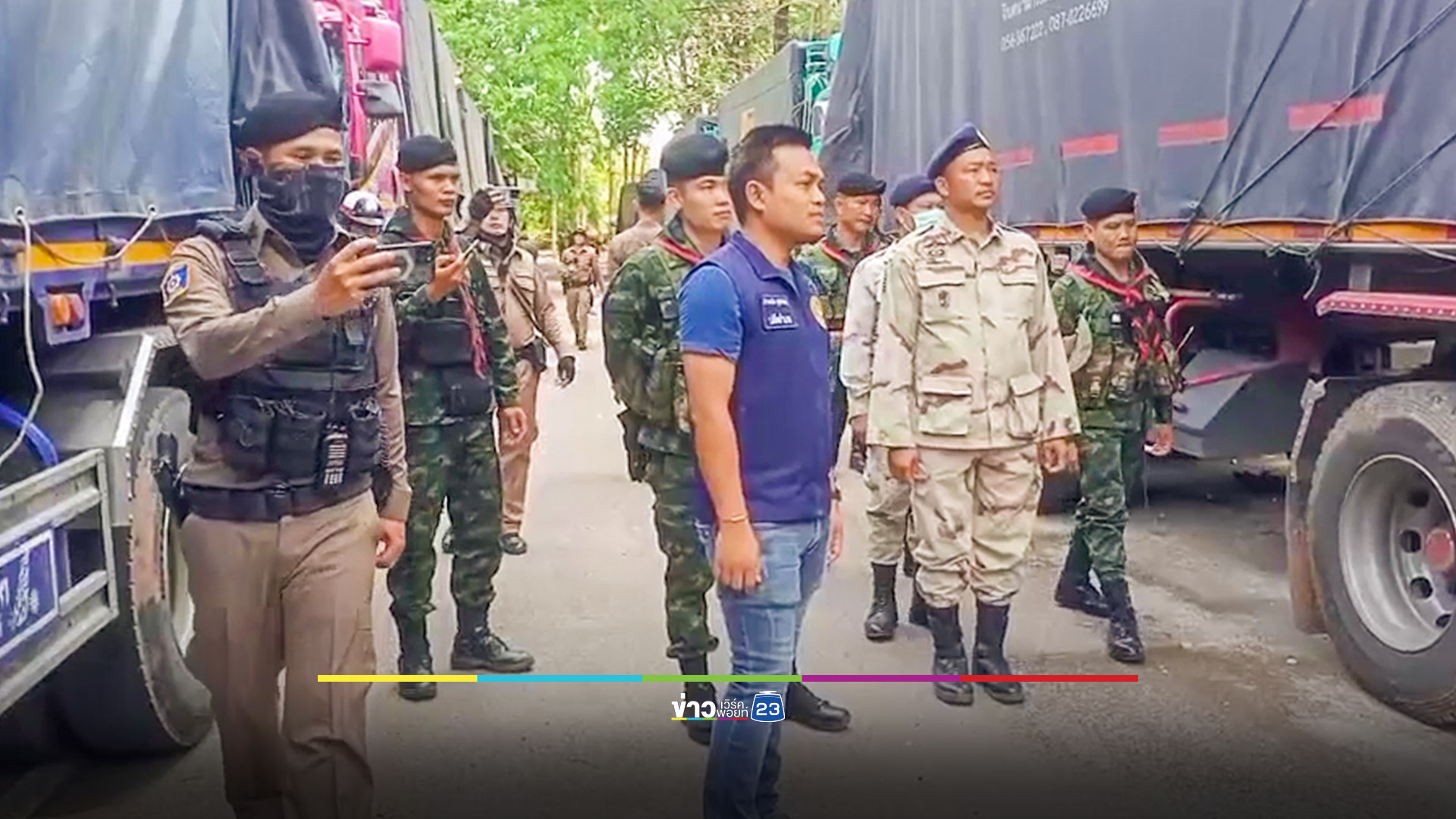 จับยางพาราเถื่อนลอบเข้าไทย 210 ตัน รถพ่วงบรรทุกมา 7 คัน