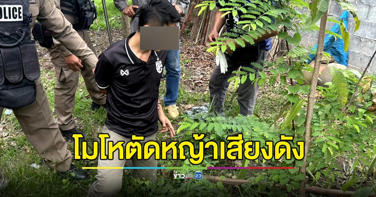 ข้างบ้านตัดหญ้าเสียงดัง ไลฟ์สดไม่ได้ คว้าจอบ - มีด ฟันดับคาที่