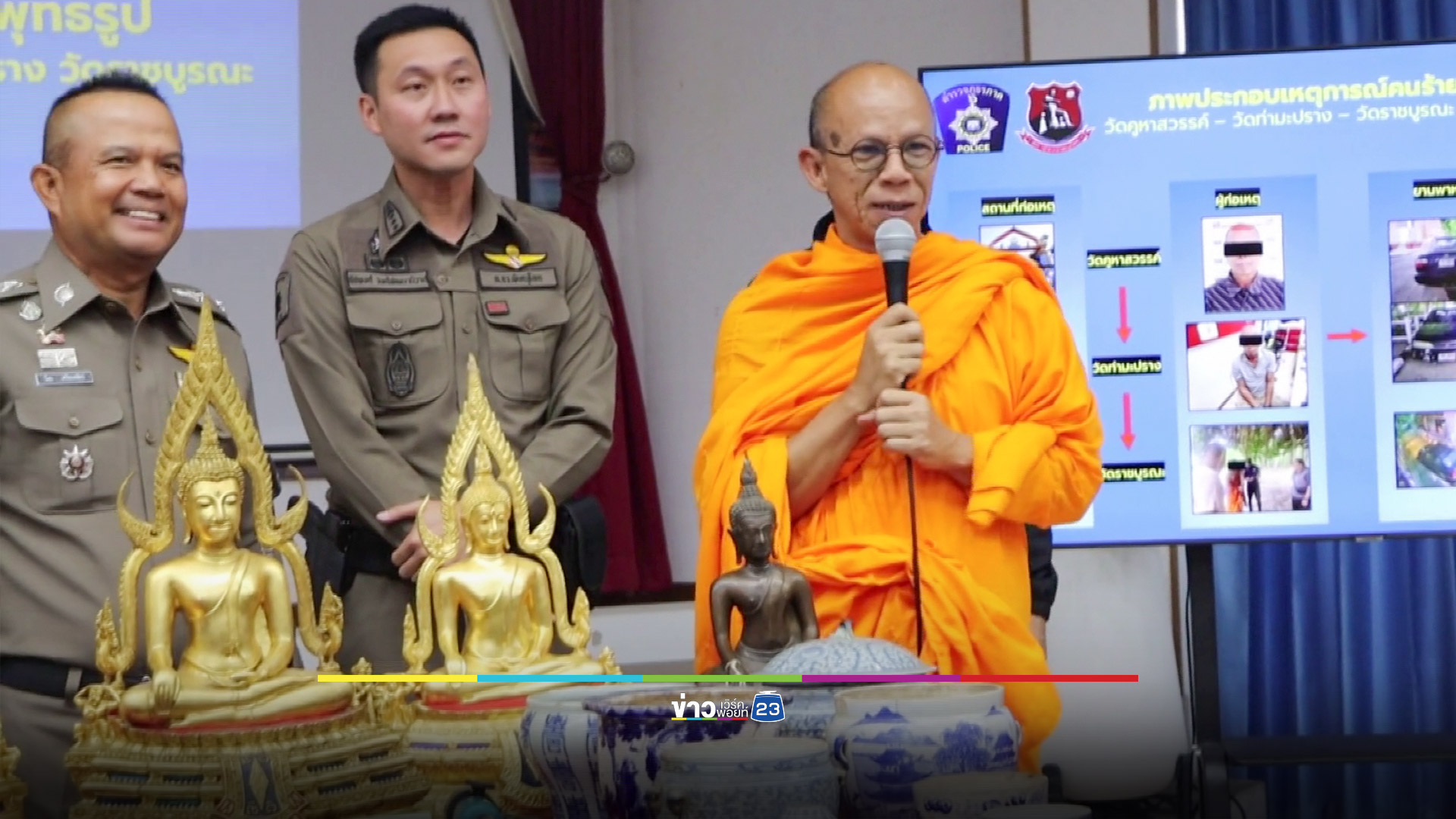 รวบคาผ้าเหลือง! ตระเวนลักพระพุทธรูป 3 วัดดังเมืองพิษณุโลก