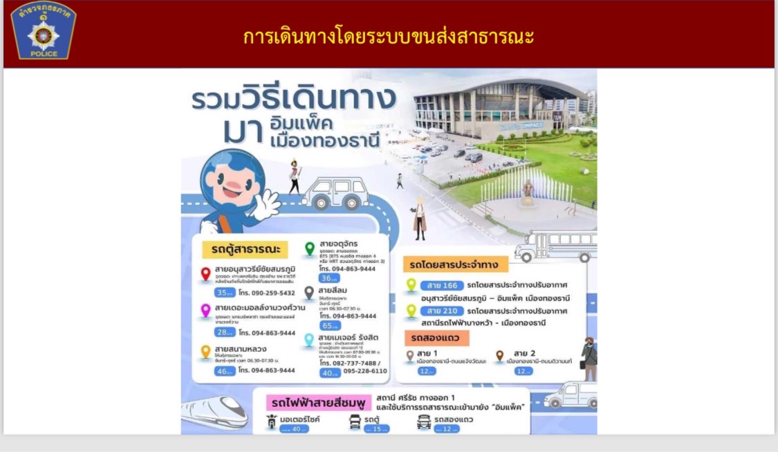 เลี่ยงการจราจรรอบเมืองทองธานี เลือกสว."ระดับประเทศ"