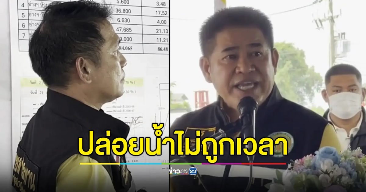'ธรรมนัส' ฉุนขาด! ชลประทานฯ วันหยุดไม่อยู่พื้นที่ไม่ดูแลน้ำท่วม