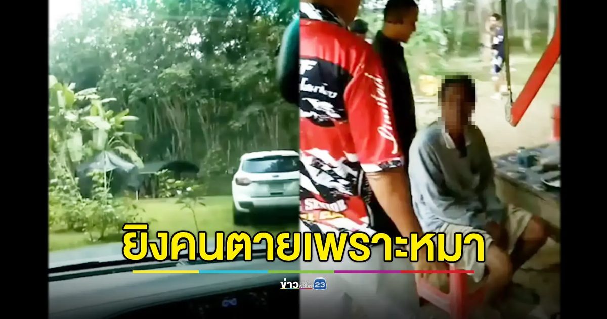 รวบแล้วลุงฉุนหินปาหมา! ยิงปืนพลาดถูกคนอื่นตาย