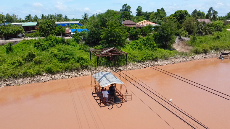 โซเชียลแห่แชร์ “กระเช้าข้ามแม่น้ำน่าน” ค่าบริการแค่ 2 บาท วิถีชุมชนฅนพิ'โลก