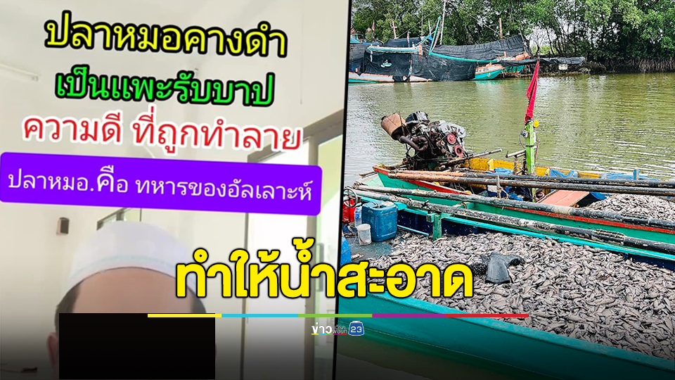 อ้าง "อัลเลาะห์" ส่งปลาหมอคางดำ ลงมาทำให้น้ำสะอาด ทำออกซิเจน