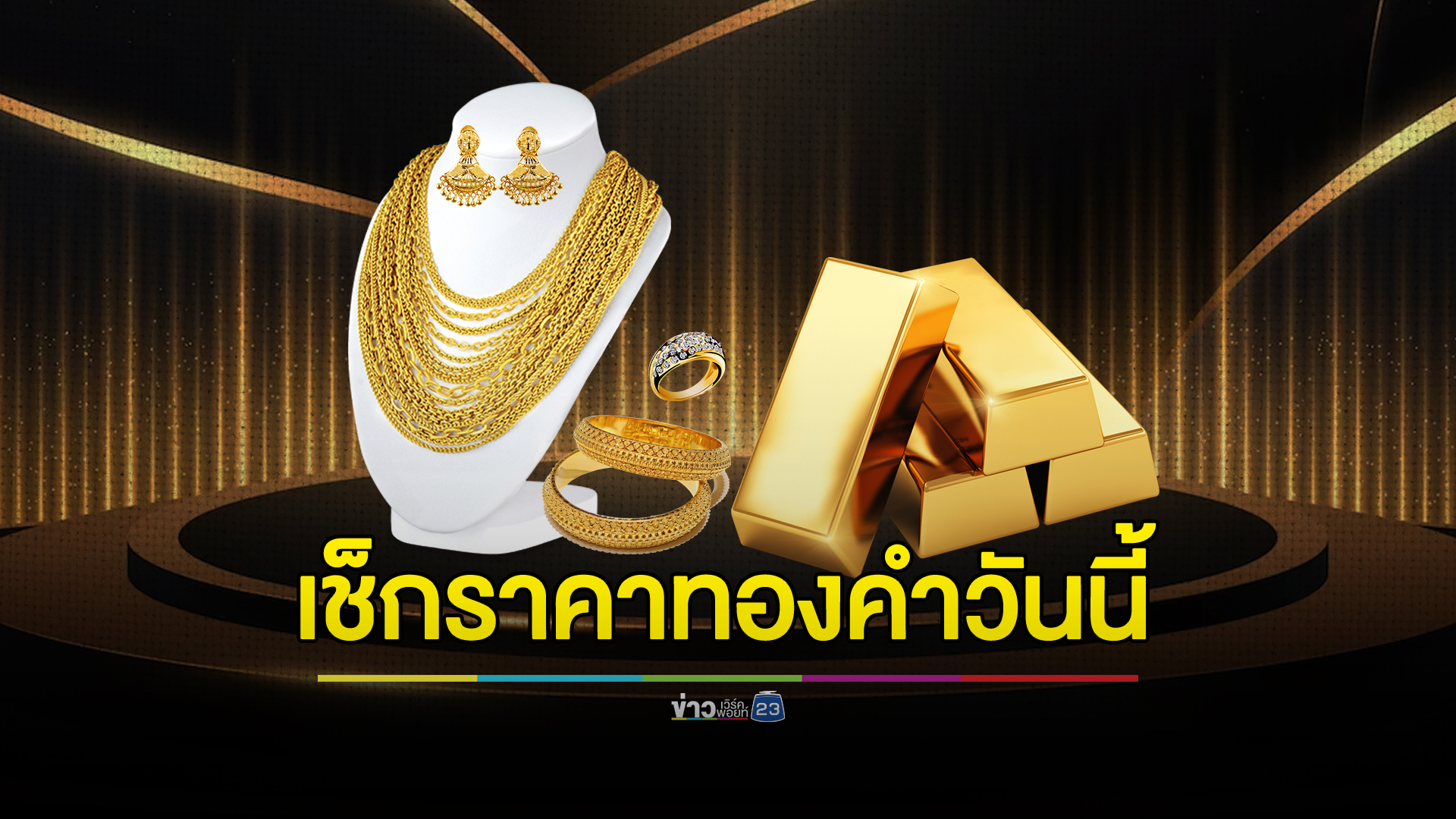 เช็กราคาทองคำวันนี้! ปิดตลาดปรับราคา 5 ครั้ง