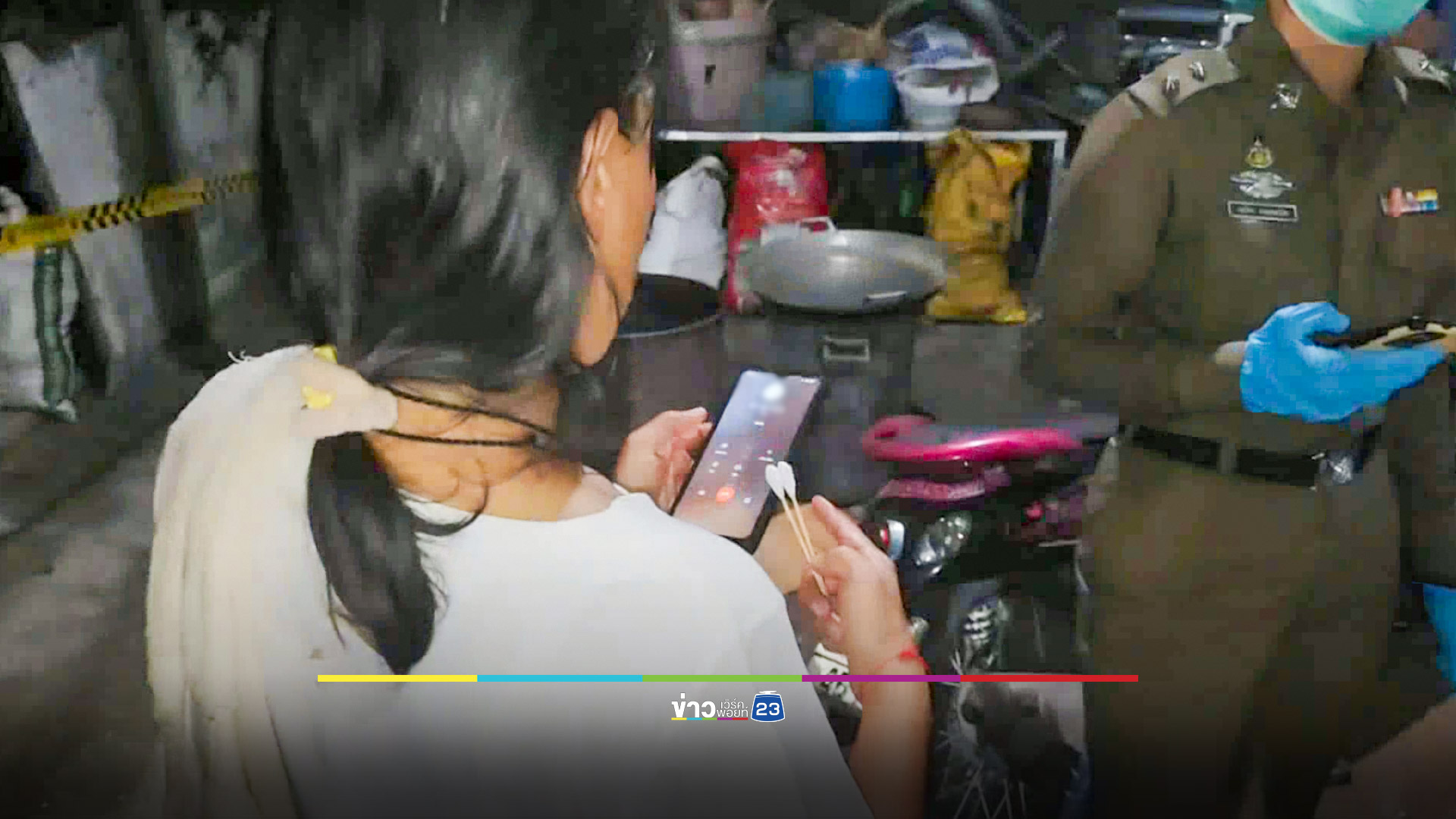 หึงโหด! ผัวเก่าบุกพังประตูห้อง ฟันผัวใหม่ดับอนาถต่อหน้าเมีย