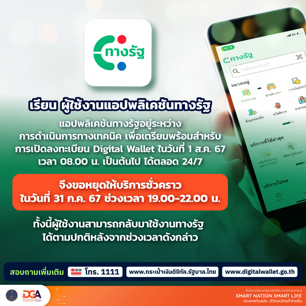 คณะทำงานมั่นใจ! แอพฯ "ทางรัฐ" ปลอดภัยแน่นอน