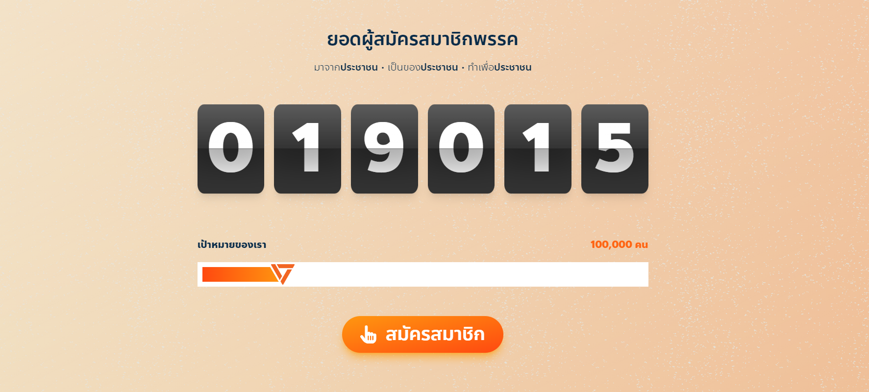 ทำสำเร็จ! ยอดบริจาคพรรคประชาชน ทะลุ 10 ล้านบาท!