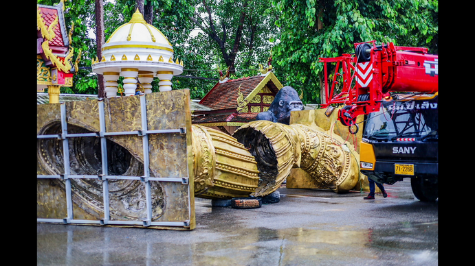 วัดดังยุติสร้าง 'ท้าวเวสสุวรรณ' สูงเหนือพระพุทธรูป