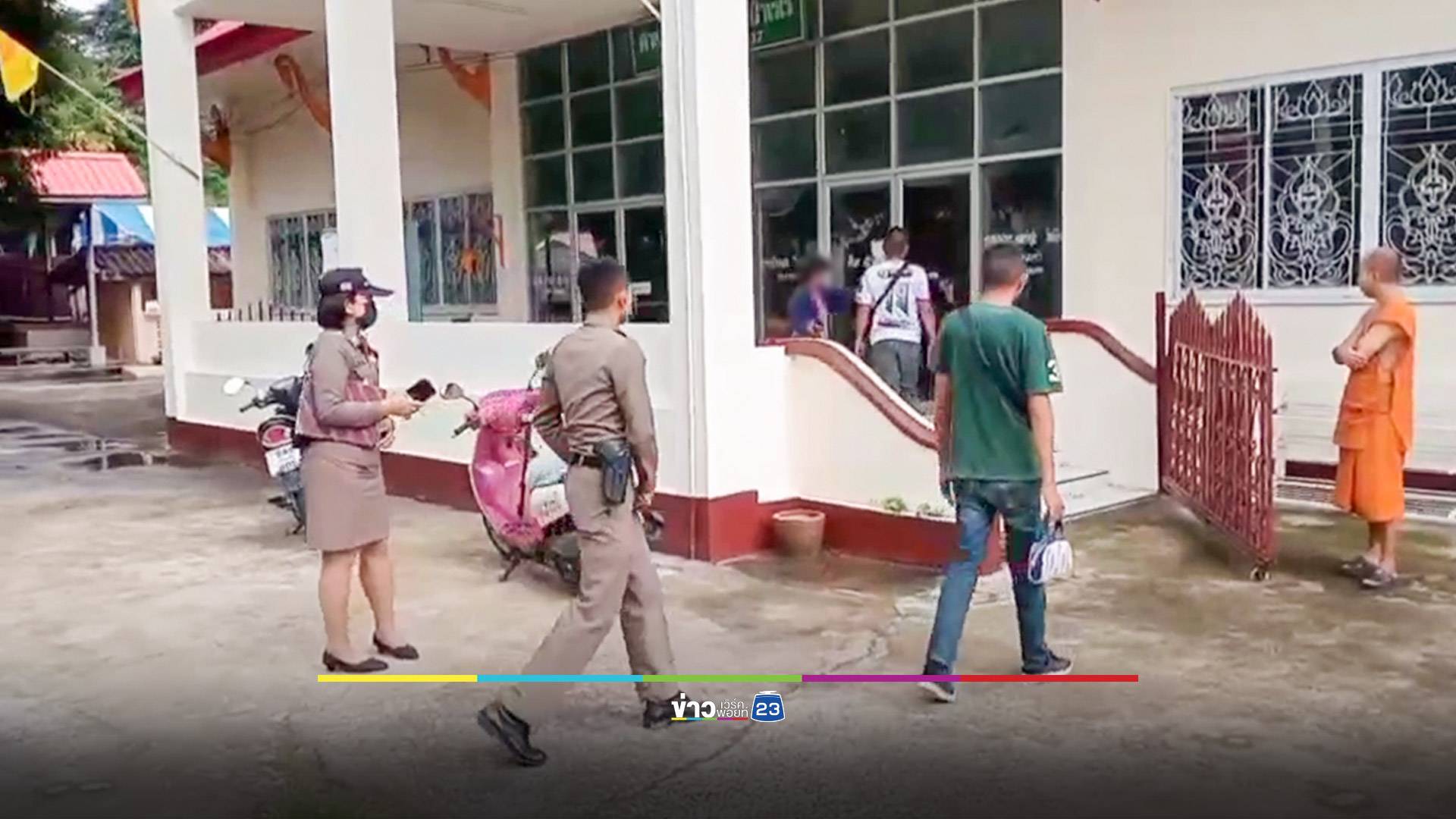 พระล็อกศาลา จับหญิงขโมยเงินบริจาคในวัด