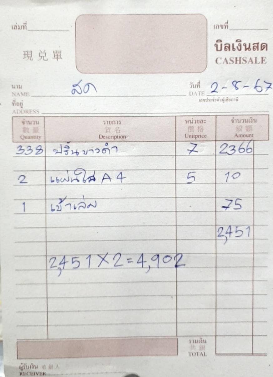 ผู้บริโภคโพสต์ถามปริ้นขาว-ดำ หน้าหลัง ราคานี้ปกติไหม