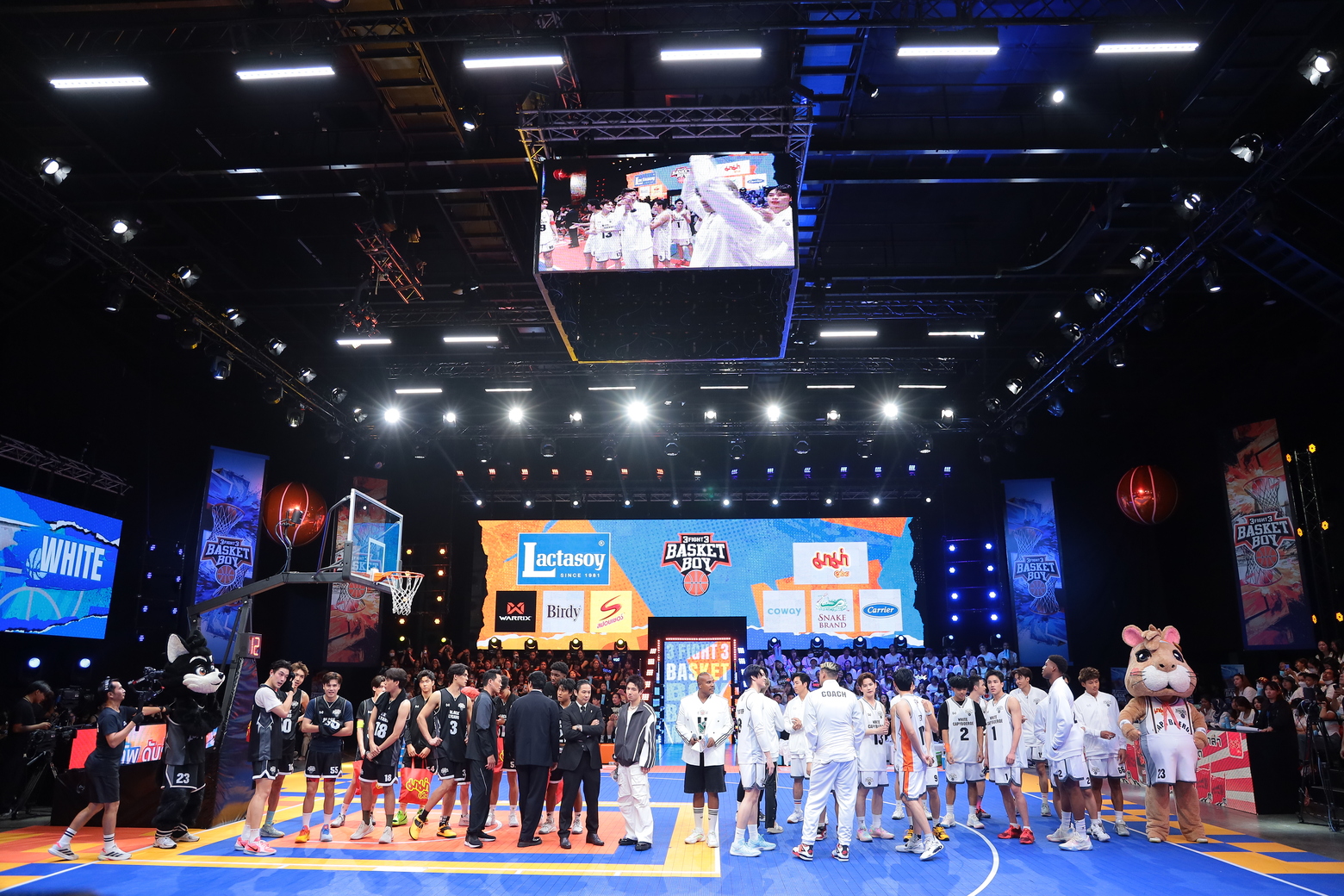 TEAM WHITE คืนฟอร์ม! “นีโอ ตรัย” ทำคะแนนท็อปสกอร์ ตีเสมอ “TEAM BLACK” ได้สำเร็จ “3FIGHT3 BASKET BOY Presented by Lactasoy”
