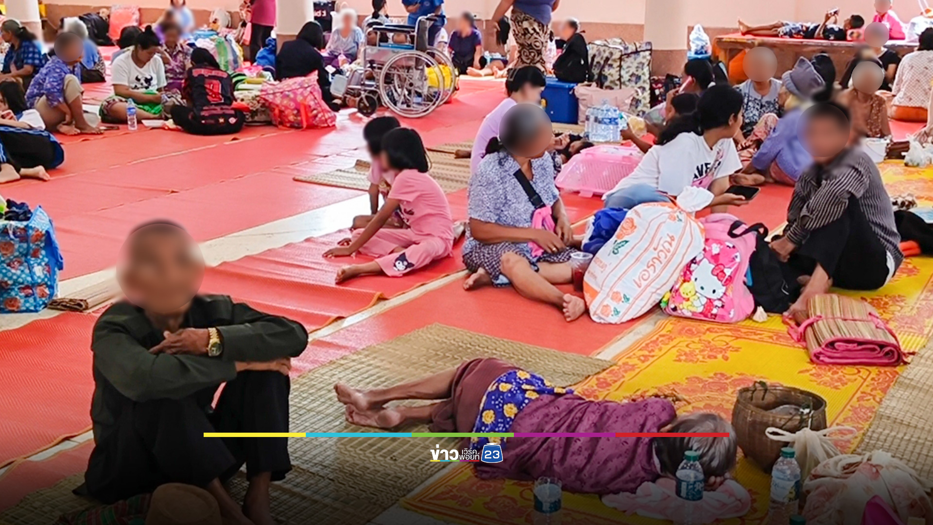 ชาวบ้านที่ศรีสะเกษหงุดหงิด ถูกไล่กลับไปกลับมา รายชื่อหมู่บ้านไม่อยู่ในแผนอพยพ