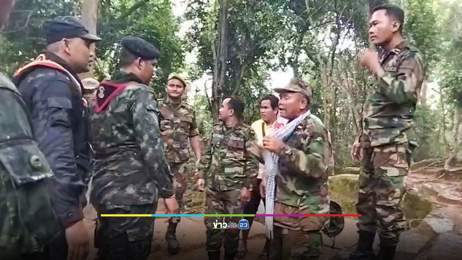 นักท่องเที่ยวกัมพูชา พยายามแสดงเชิงสัญลักษณ์ที่ปราสาทตาควาย หวิดปะทะนักท่องเที่ยวไทย