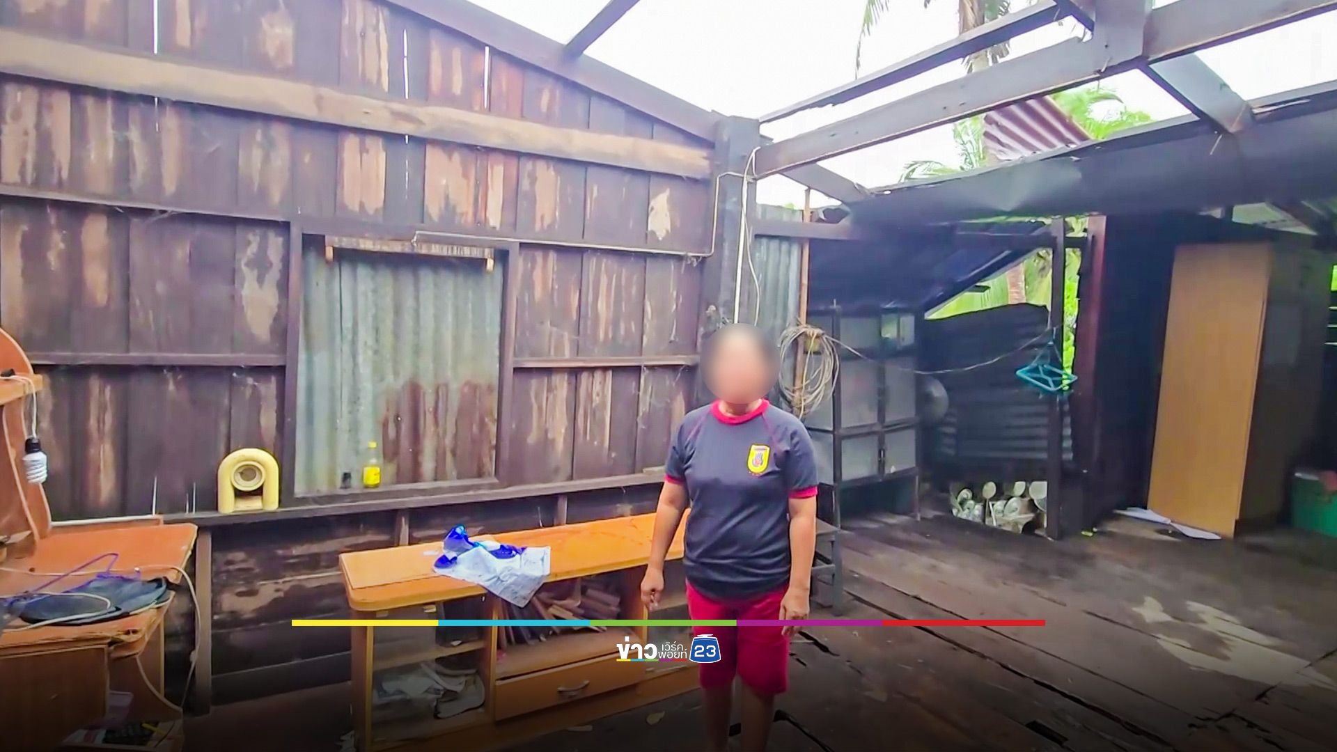 พายุกระหน่ำอุทัยธานี โรงงาน-บ้านเรือนพังเสียหาย ต้นไม้โค่นทับสายไฟหลายจุด