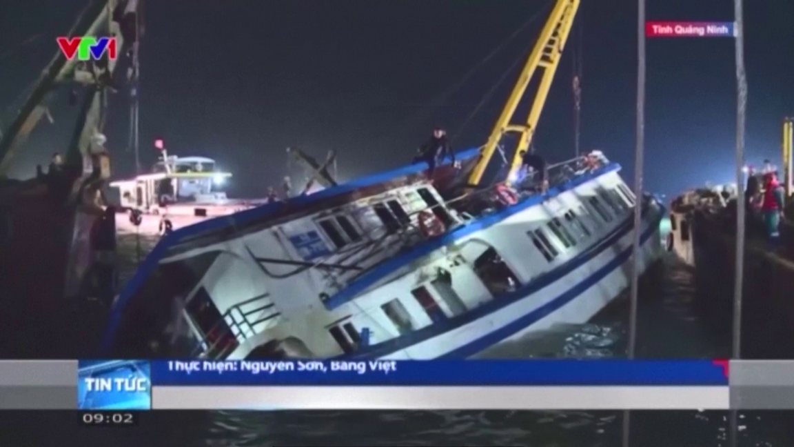 เรือนักท่องเที่ยวล่มในอ่าวฮาลองของเวียดนาม ดับแล้ว 38 ราย