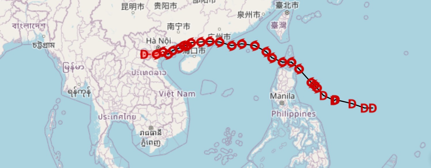 อัปเดทพายุโซนร้อนกำลังแรง "วิภา" ฝนถล่มไทย 22-25 ก.ค.