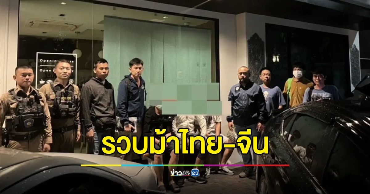 รวบม้าไทย-จีน คอยกดเงินให้แก๊ง พร้อมของกลาง 2 ล้าน