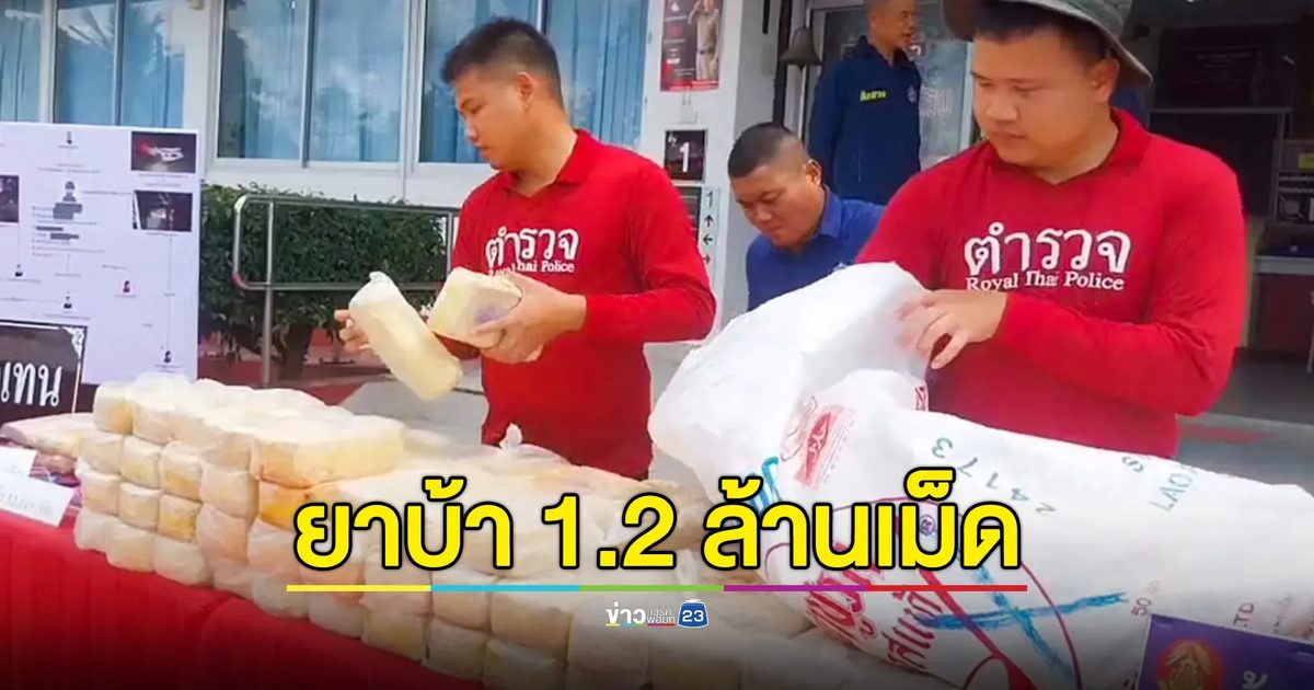 "6 หนุ่ม" เช่ารถเตรียมลำเลียงยาบ้า 1.2 ล้านเม็ด เช็ก GPS อยู่ในรีสอร์ท รวบตัวได้หนึ่ง เพิ่งพ้นโทษมาเดือนเดียว